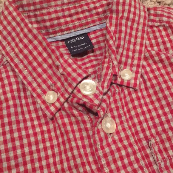 baby GAP Red & tan button down and dress pants! - Picture 2 of 8